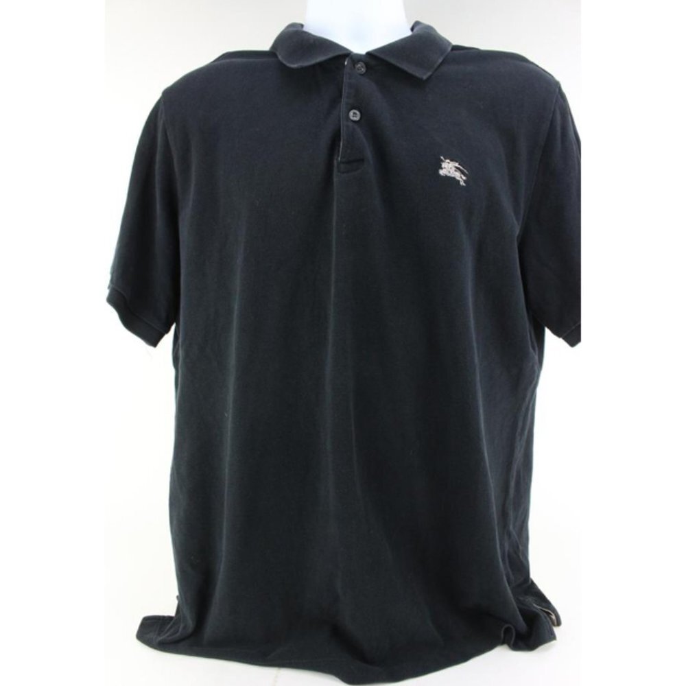 Burberry Brit Black Large Horse Logo Polo Shirt 60b715s